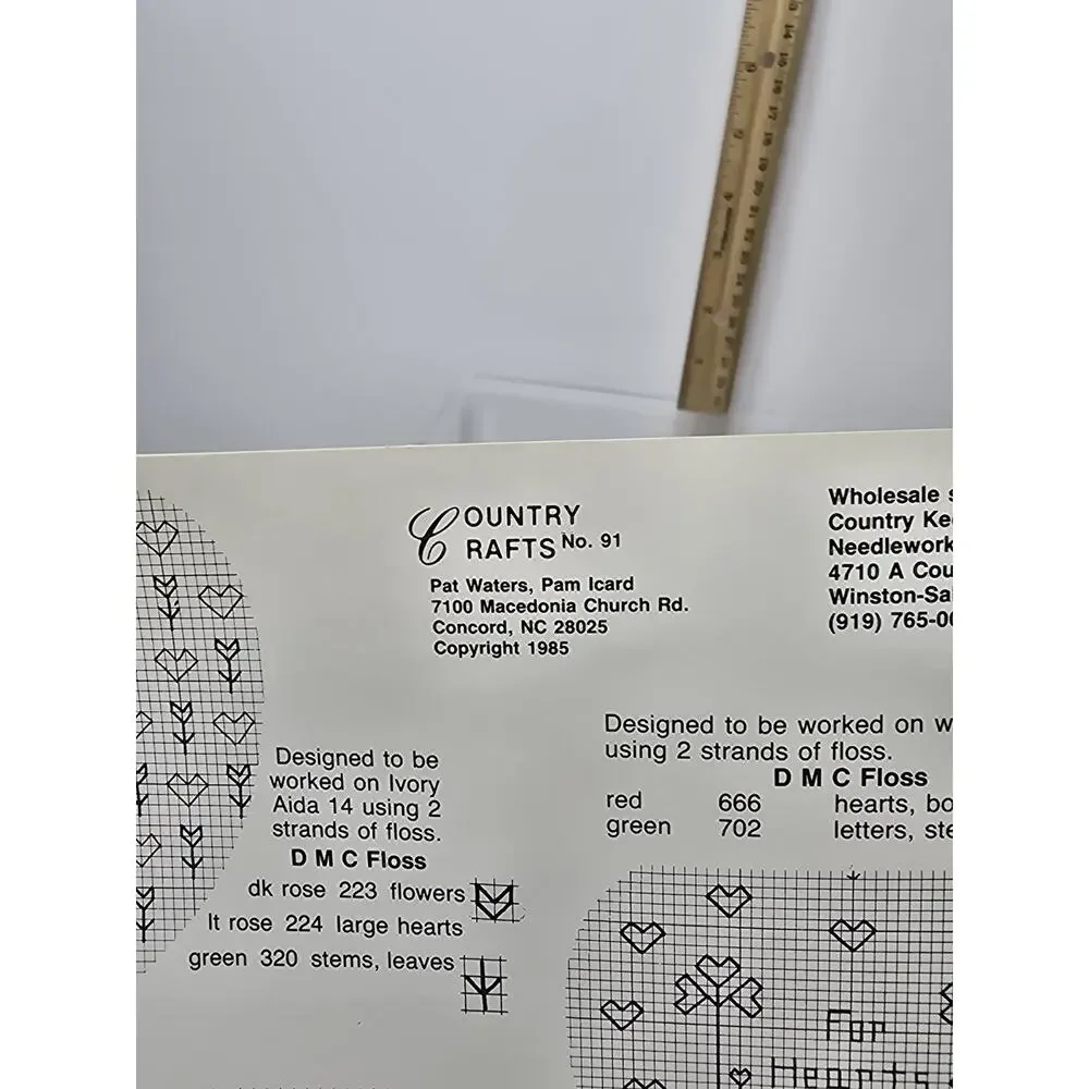 Country Crafts A Country Keeper Collection Leaflet 91 Cross Stitch Pattern